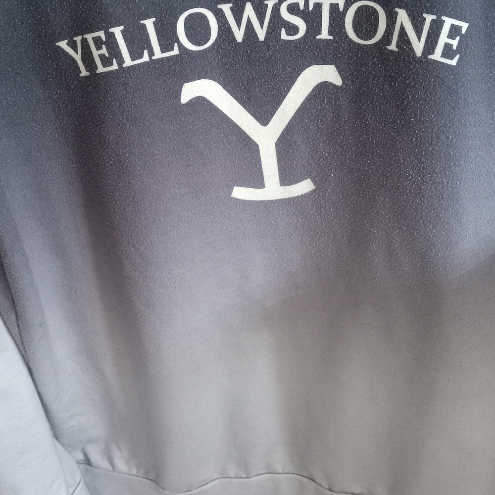 Womans Blue Yellowstone Sweater - Picture 3 of 3